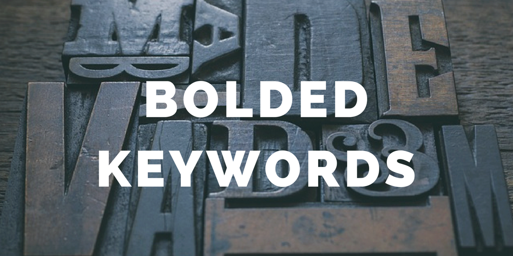 Bold Keywords and Overuse.