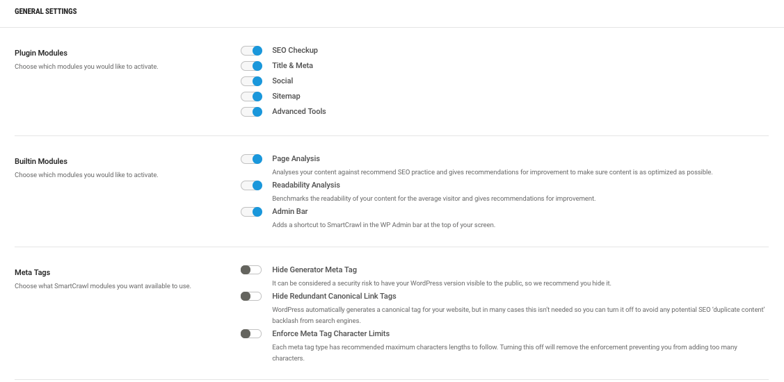 Best SEO Settings for SmartCrawl 2019